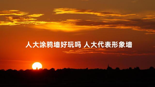 人大涂鸦墙好玩吗 人大代表形象墙